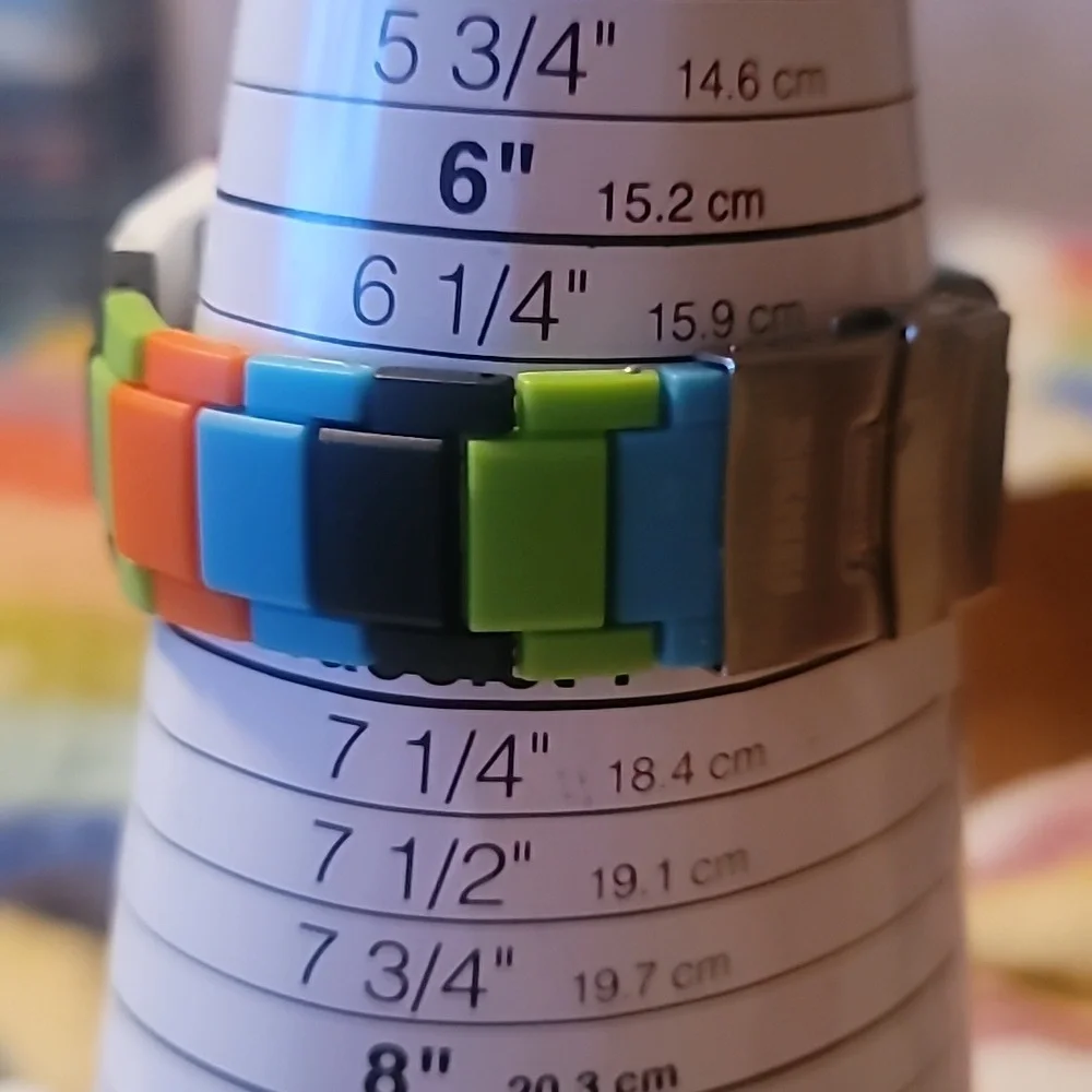 Unisex Lego Building Blocks Multicolored‎ Green Blue Orange Black Digital Watch